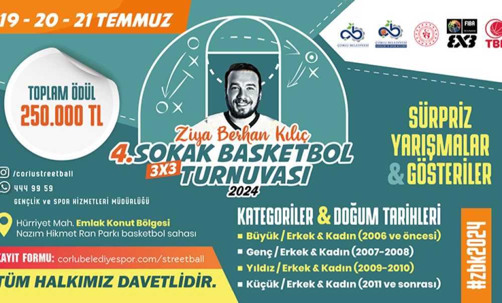 Ziya Berhan Kılıç Sokak Basketbol Turnuvası Başlıyor