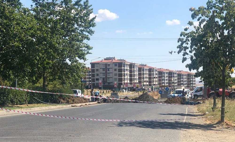 Çalışma Nedeniyle Yol Trafiğe Kapatıldı