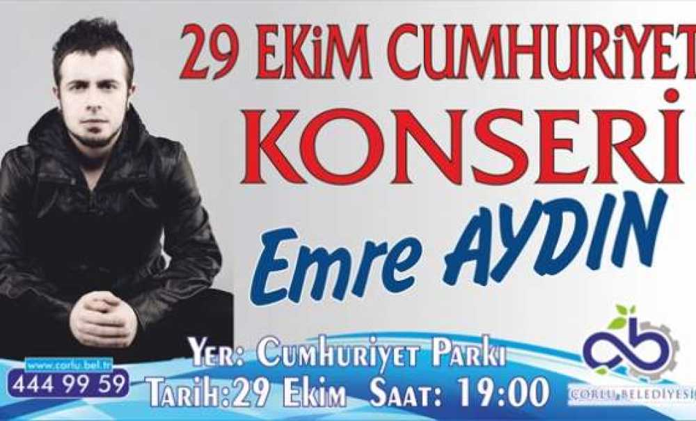 29 Ekim Cumhuriyet Konseri`nde Emre Aydın Sahne Alacak