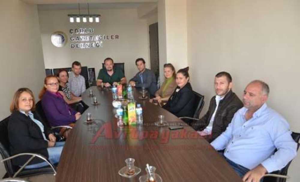 Orion Avm'den Çorlu Gazeteciler Derneği'ne Ziyaret