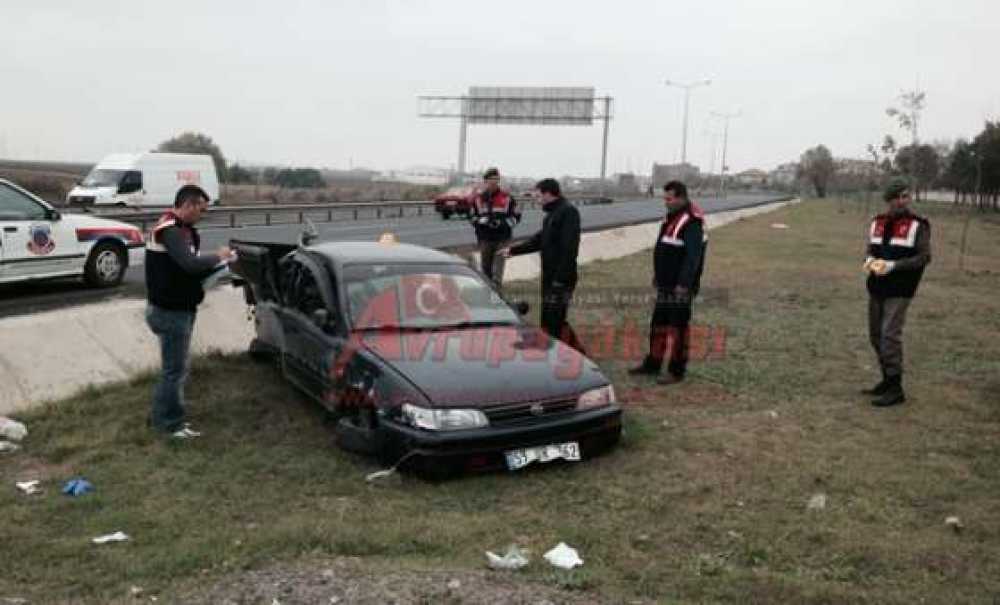 Ergene`de Kaza 1 Ölü 3 Yaralı