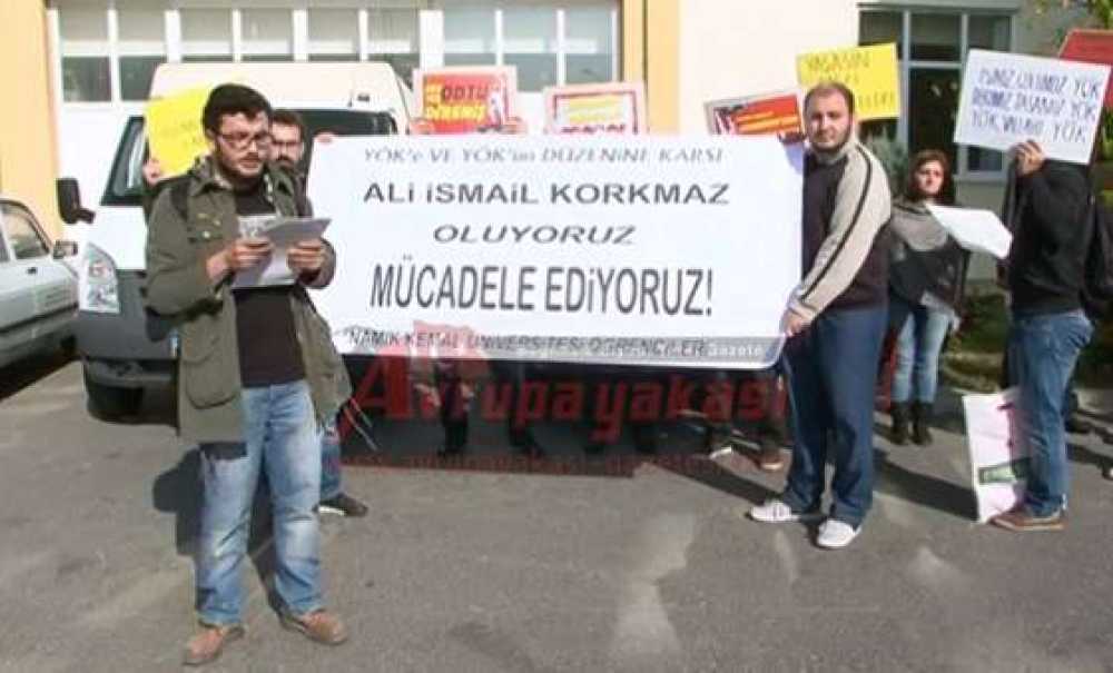 Çorlu Mühendislik Fakültesi Öğrencilerinden Yök Protestosu