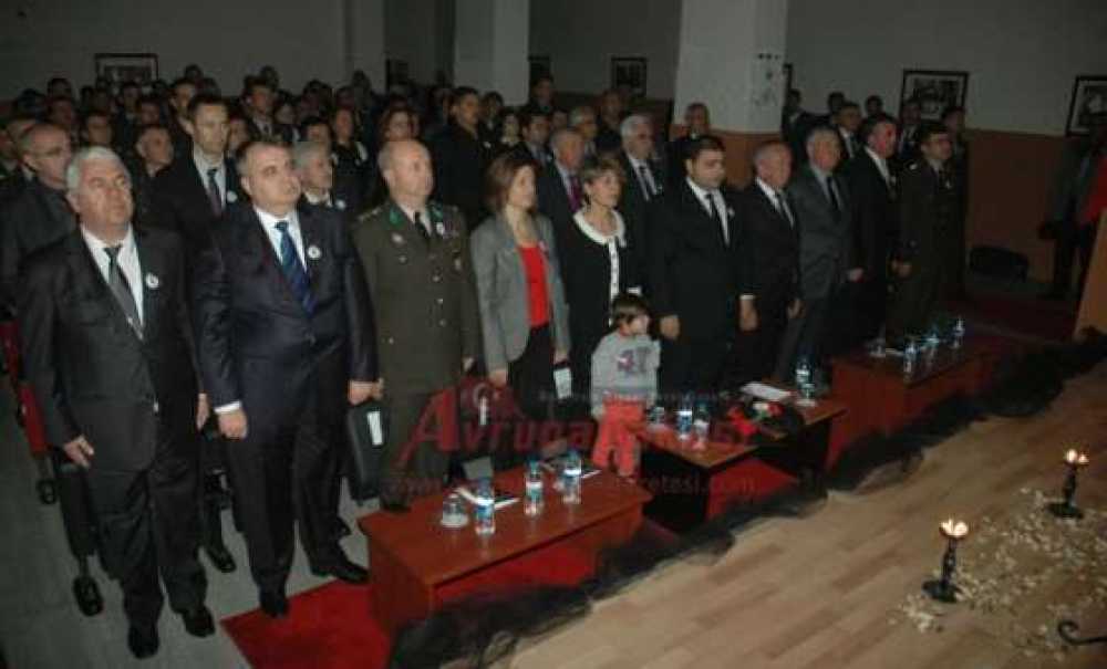 Ergene`de 10 Kasım Anma Programı Gerçekleştirildi