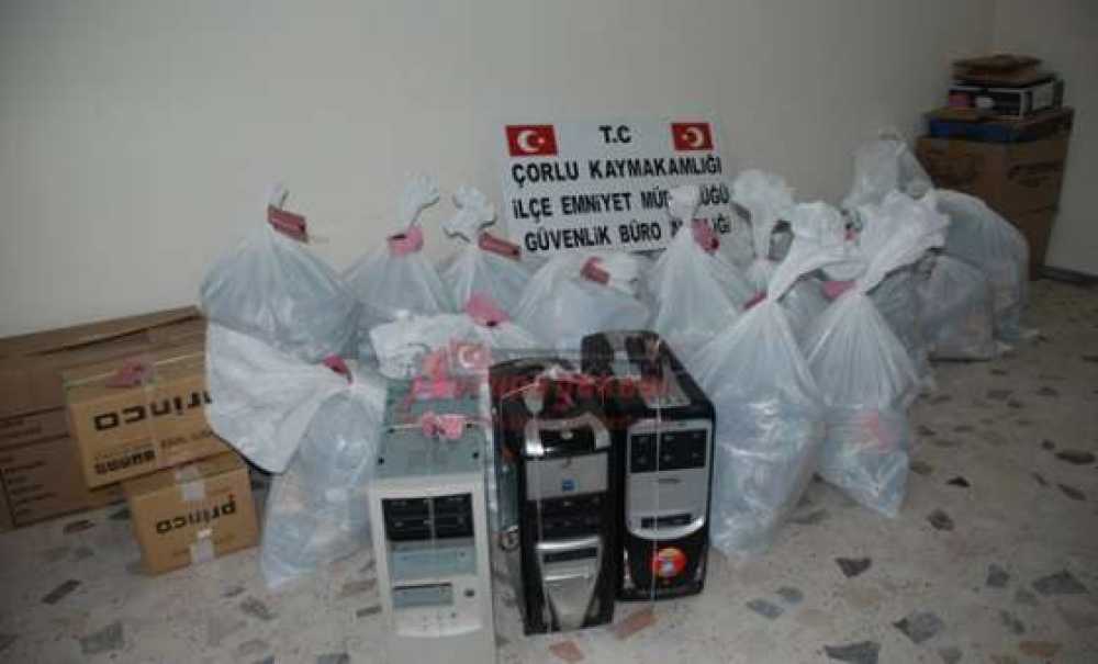 Çorlu Polisinden Korsan Cd Operasyonu