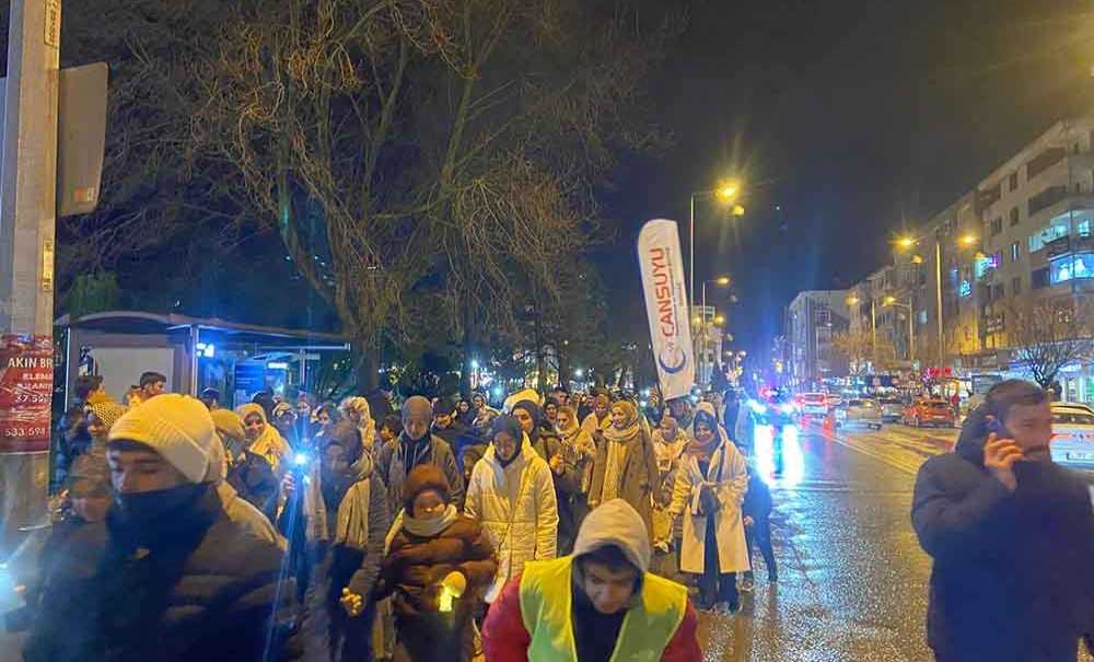 Ramazan Öncesi Fener Alayı Yürüyüşü Düzenlendi