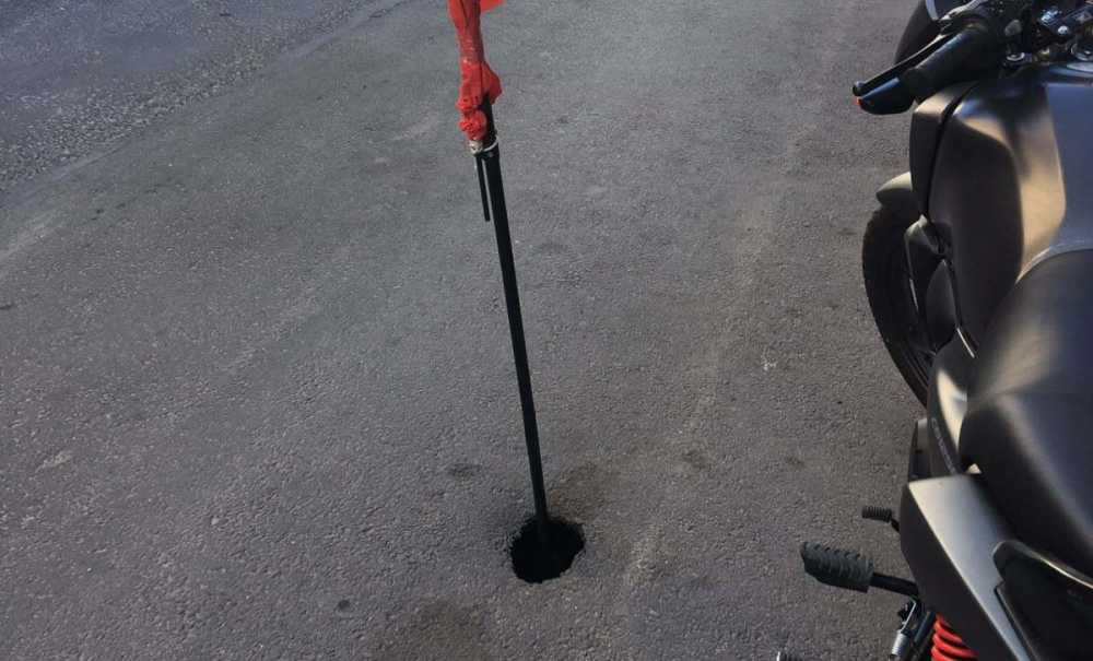 Saray Caddesinde Delik Oluştu