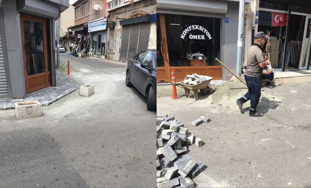 Saray Caddesi'nde Küçük Çalışma