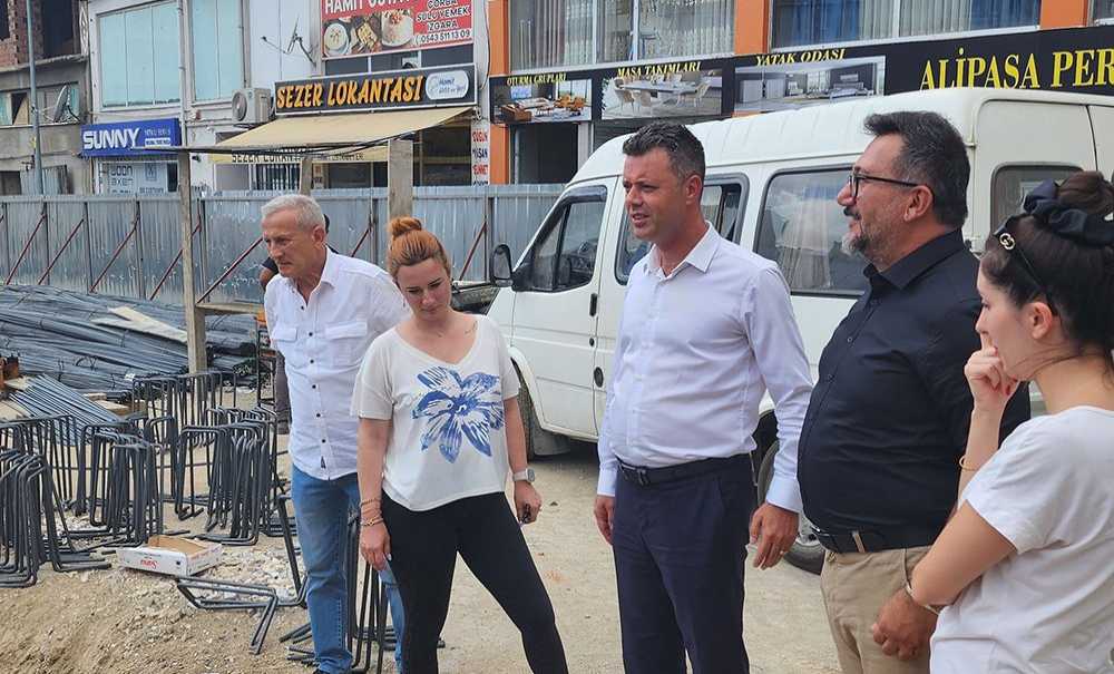 Sarıkurt, Otopark İnşaatını İnceledi