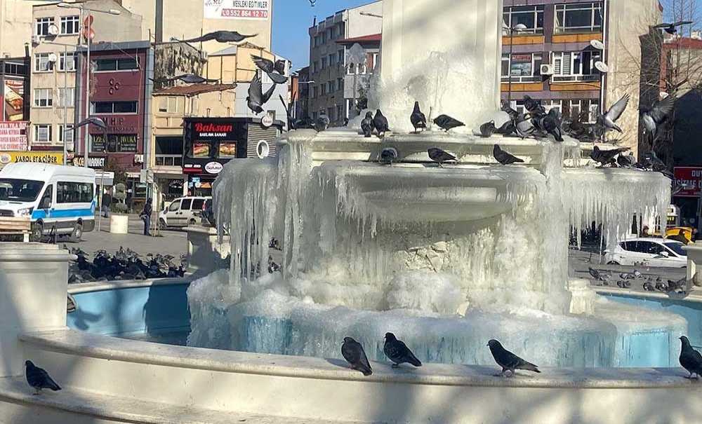 Soğuk Hava Çorlu'da Etkili Oldu