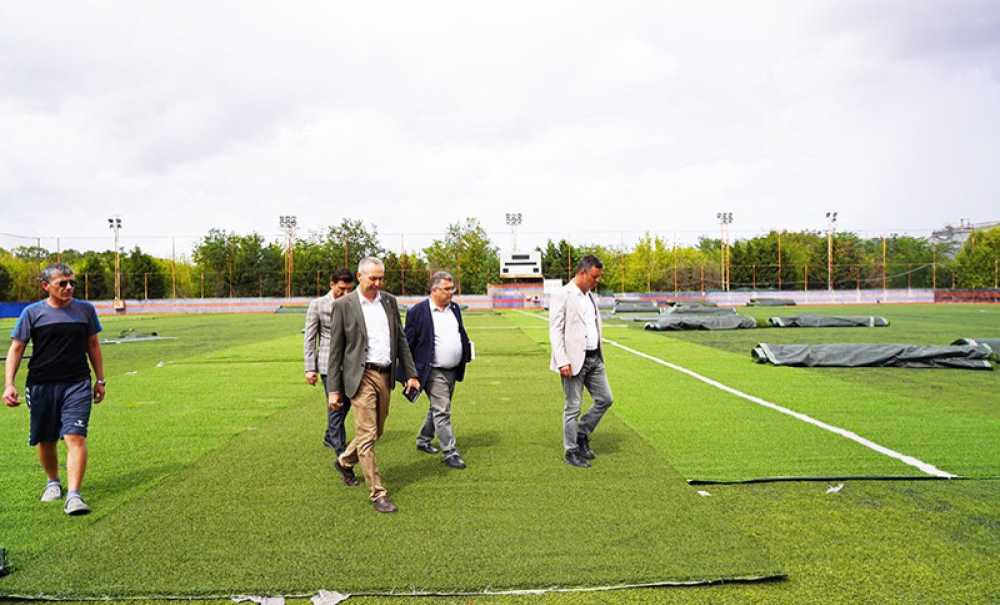 Spor Tesisinde Çalışma Başladı