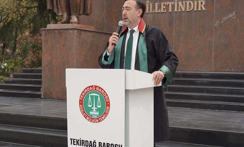 Tekirdağ Barosundan Adalet Yürüyüşü