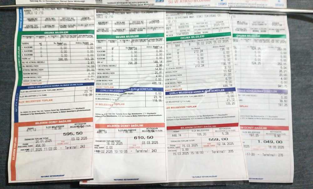 Vatandaşlar Su Faturalarından Şikayetçi