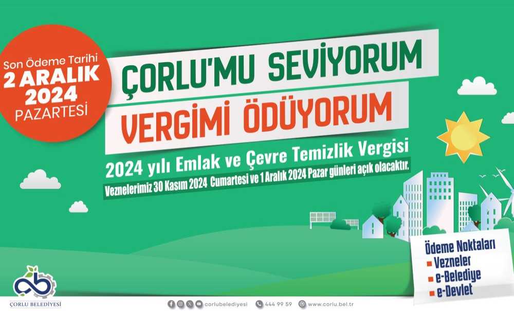 Vergi Ödemeleri İçin Hafta Sonu Vezneler Açık