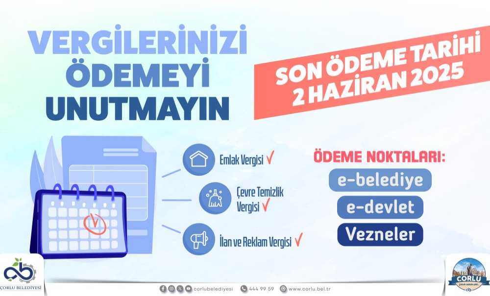 Vergi Ödemelerinde Son Gün 2 Haziran