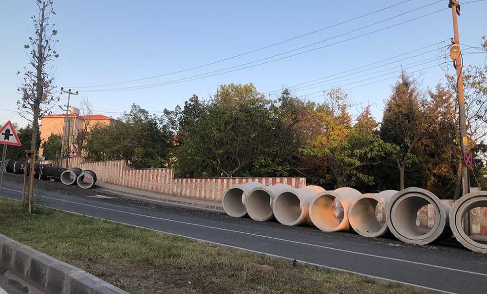 Yağmur Suyu Hattı Çalışmaları Devam Ediyor