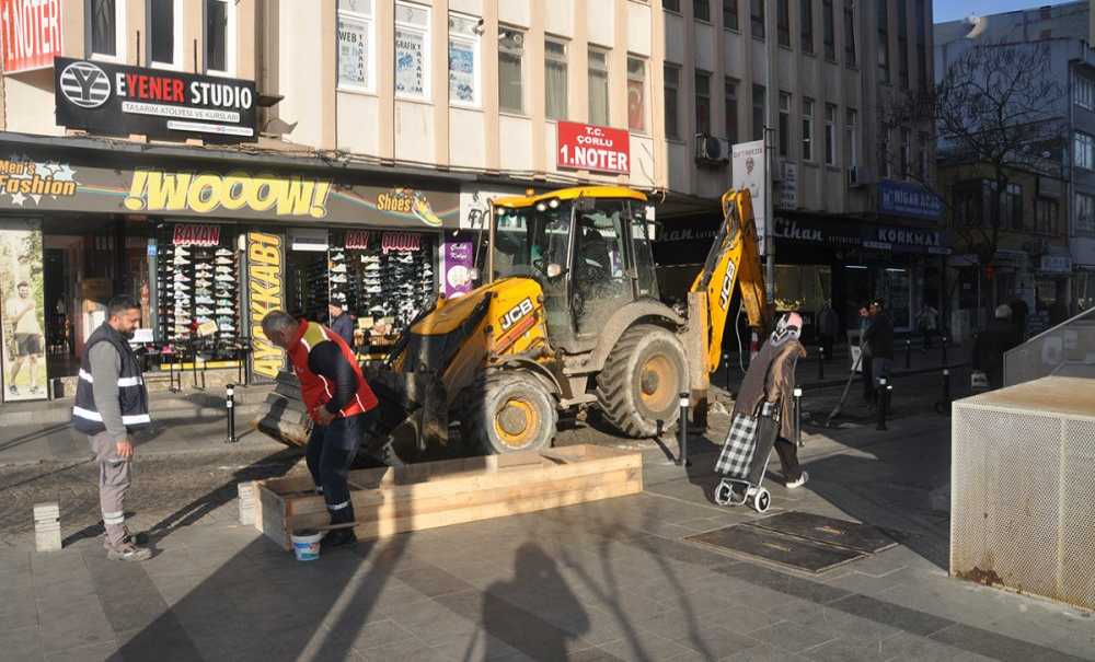 Yağmur Suyu Hattı İçin Çalışma Yapıldı