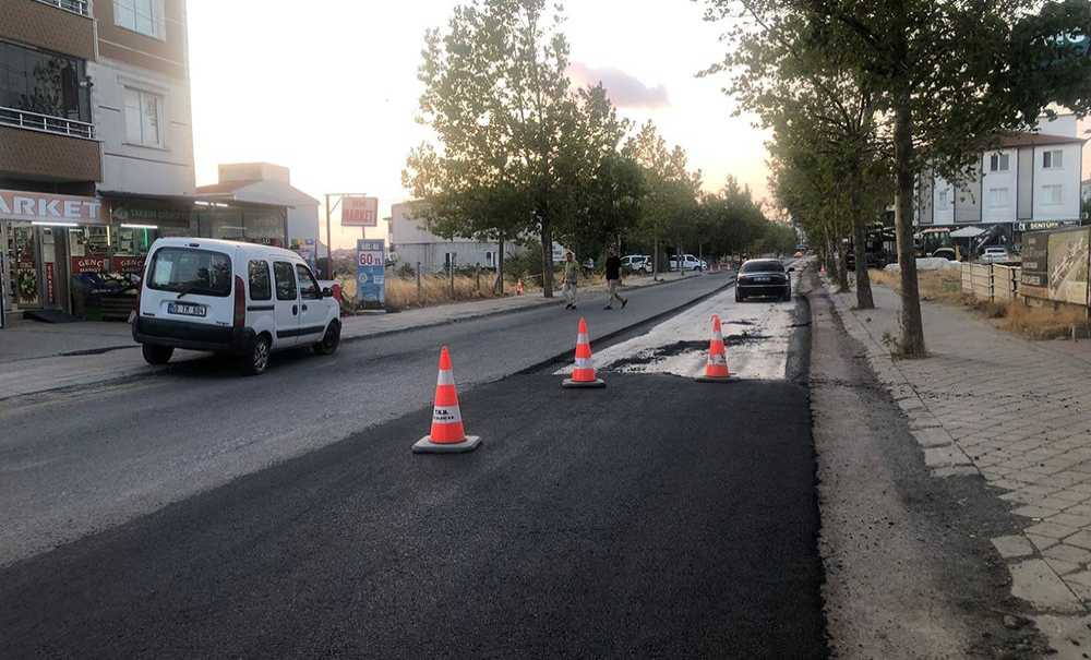 Yağmur Suyu Hattının Asfalt Çalışmaları Başladı