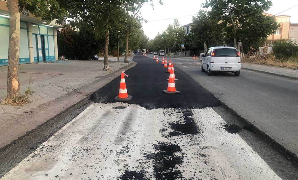 Yağmur Suyu Hattının Asfalt Çalışmaları Başladı
