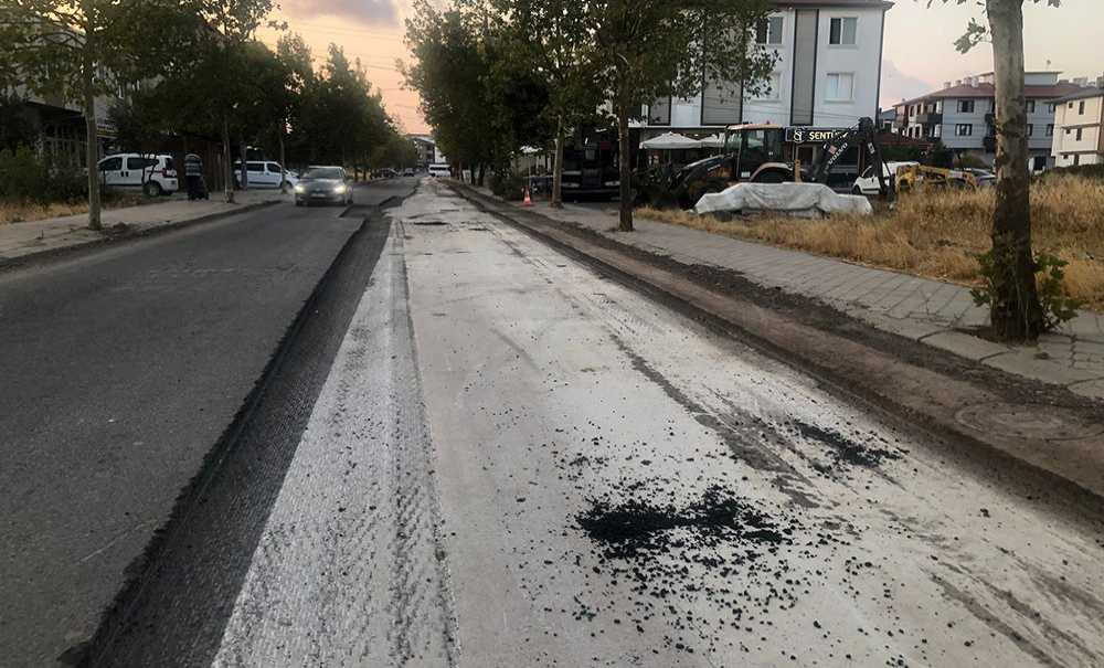 Yağmur Suyu Hattının Asfalt Çalışmaları Başladı