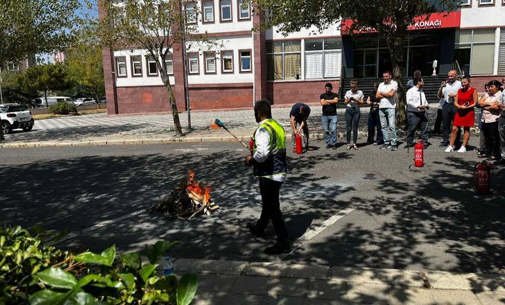 Yangınlara Karşı Tatbikat Yapıldı