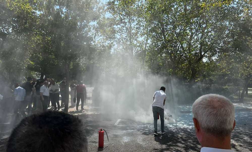 Yangınlara Karşı Tatbikat Yapıldı