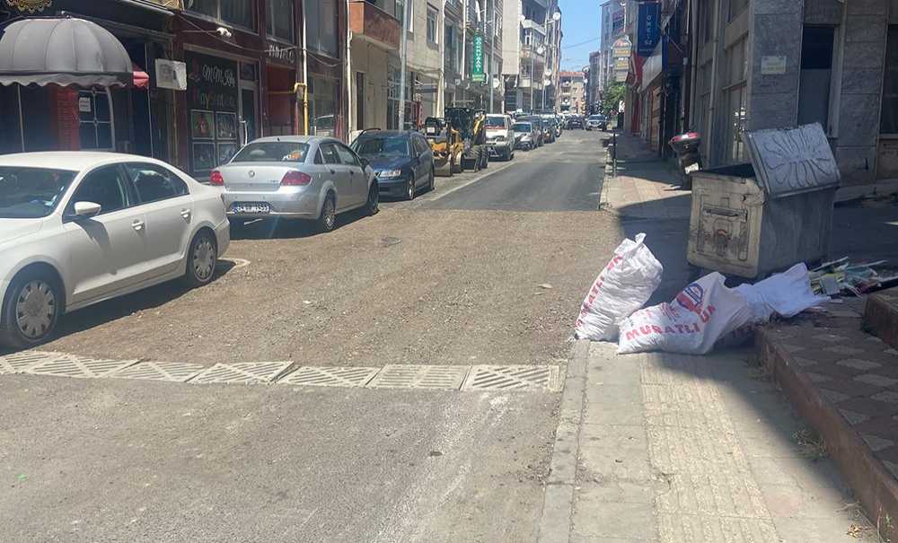 Yoldaki Çalışmalar Yarım Yamalak Yapıldı